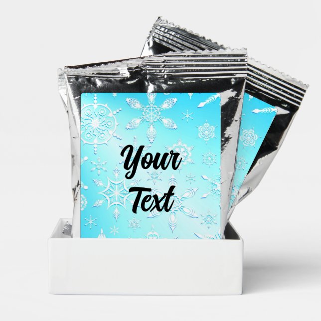 Crystal Snowflakes Pattern Coffee Drink Mix (Pair)