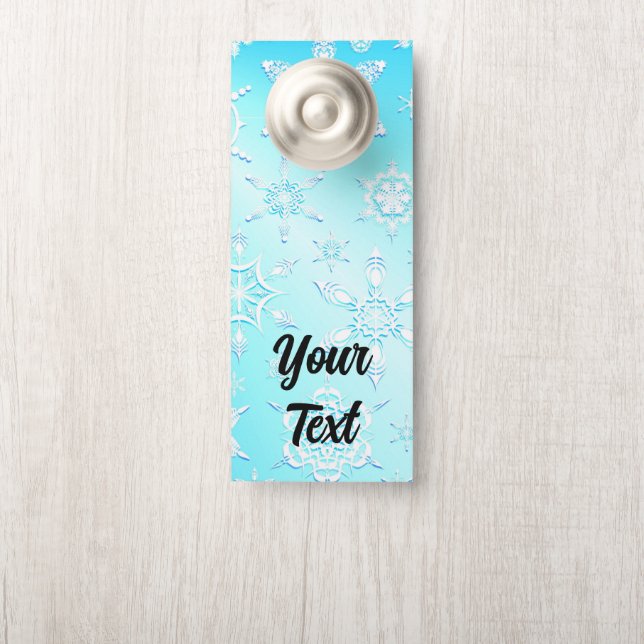 Crystal Snowflakes Pattern Door Hanger (On Knob)