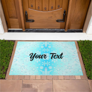 Crystal Snowflakes Pattern Doormat