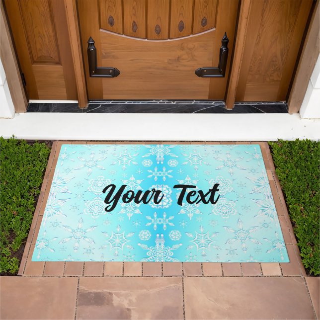 Crystal Snowflakes Pattern Doormat (Outdoor)