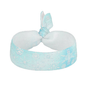 Crystal Snowflakes Pattern Elastic Hair Tie