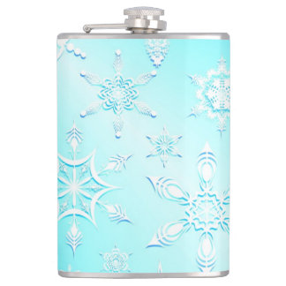 Crystal Snowflakes Pattern Flask