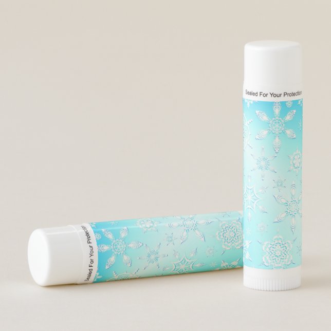 Crystal Snowflakes Pattern Lip Balm (Front)