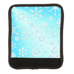Crystal Snowflakes Pattern Luggage Handle Wrap