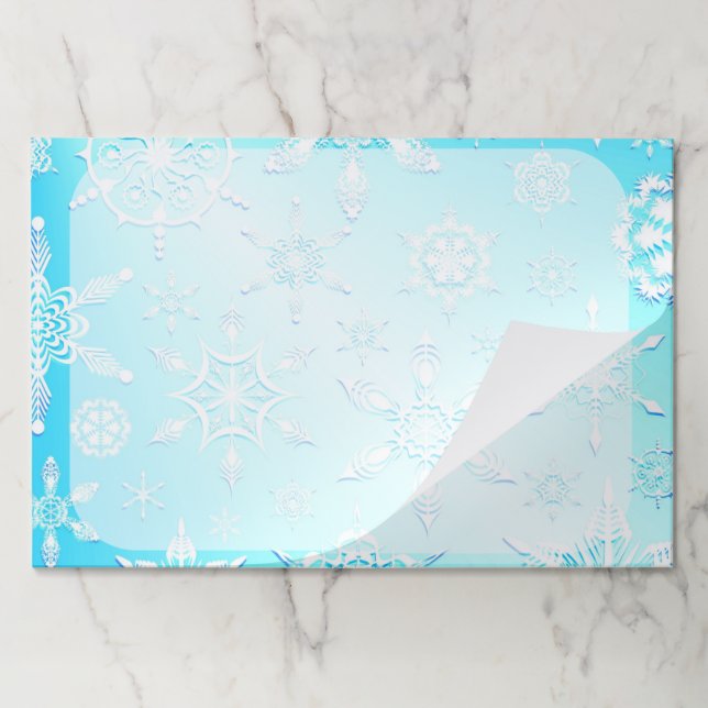 Crystal Snowflakes Pattern Paper Pad (Folded)