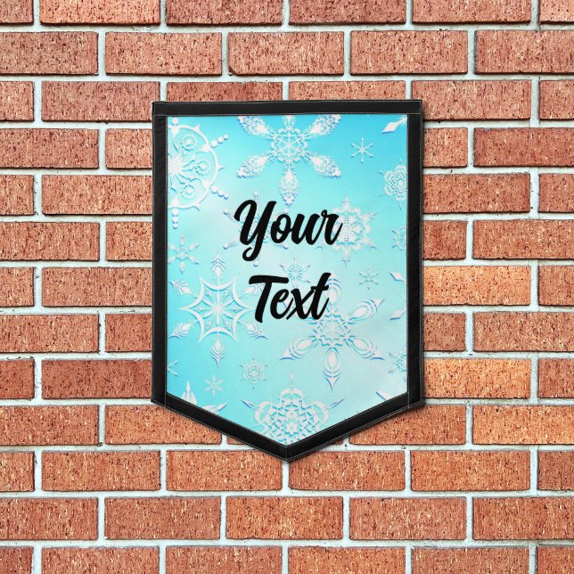 Crystal Snowflakes Pattern Pennant (Insitu 1)
