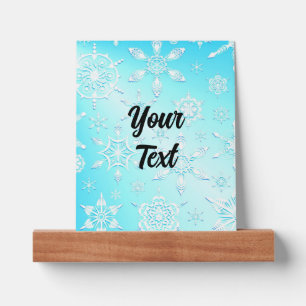 Crystal Snowflakes Pattern Picture Ledge