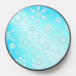 Crystal Snowflakes Pattern PopSocket