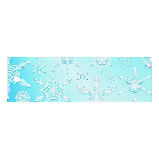 Crystal Snowflakes Pattern Ruler (Front)