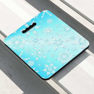 Crystal Snowflakes Pattern Seat Cushion