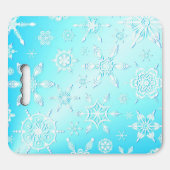 Crystal Snowflakes Pattern Seat Cushion (Front Horizontal)