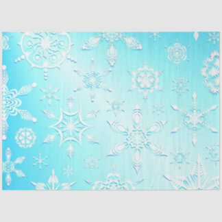 Crystal Snowflakes Pattern Tissue Paper