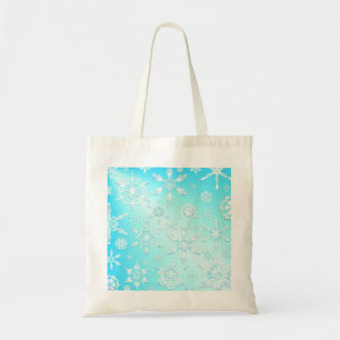Crystal Snowflakes Pattern Tote Bag