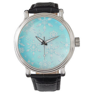Crystal Snowflakes Pattern Watch