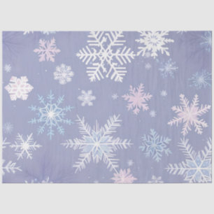 crystal snowflakes tissue paper