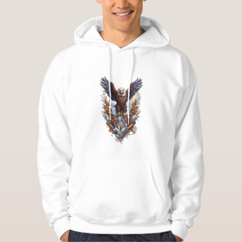 Crystal Soar Majestic Eagle T_Shirt Collection Hoodie