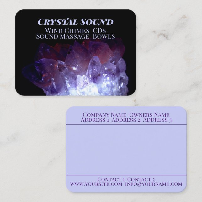 Crystal Sound - Business Card (Front/Back)