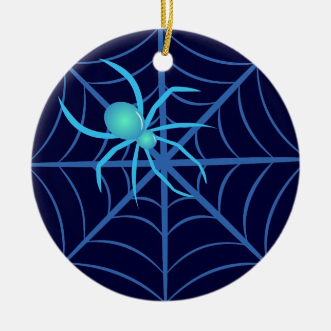 Crystal Spider Ceramic Ornament (Front)