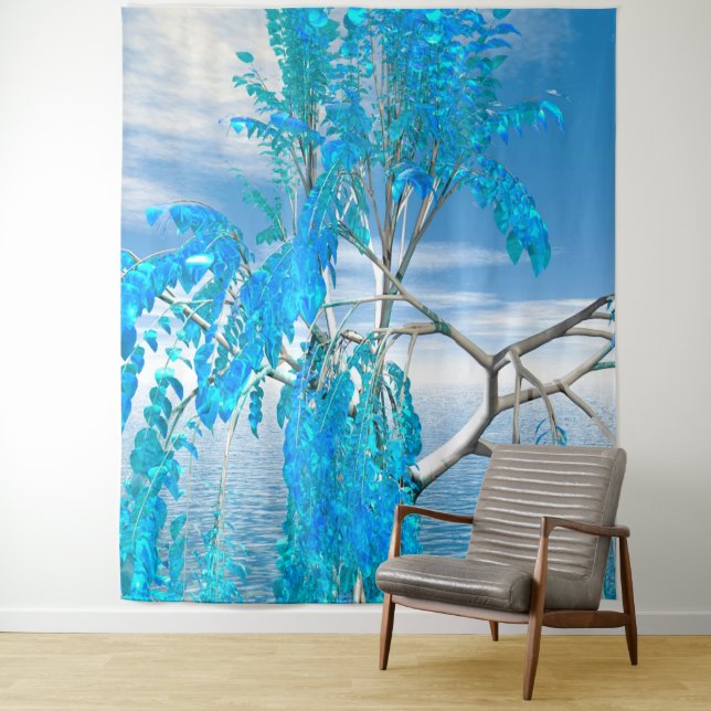 Crystal Summer Tree Tapestry (In Situ)