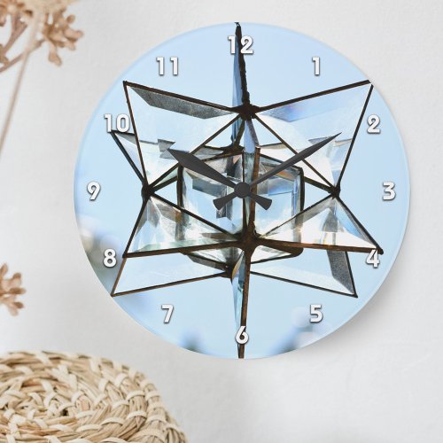 Crystal SunCatcher Light Blue Acrylic Wall Clock