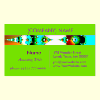 Crystal Sunrise, Abstract Fractal Rainbow 2 Double-Sided Standard Business Cards (Pack Of 100)