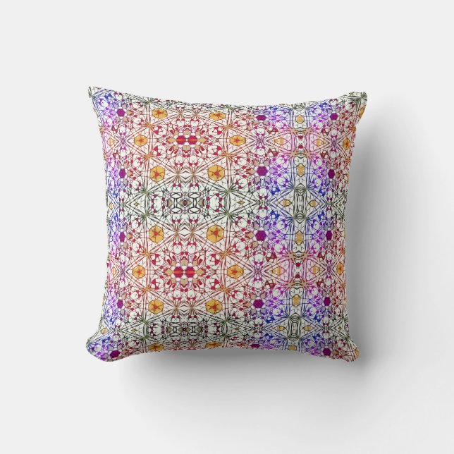 Crystal Throw Pillow (Front)