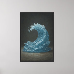 Crystal Tides Sculpture Canvas Print
