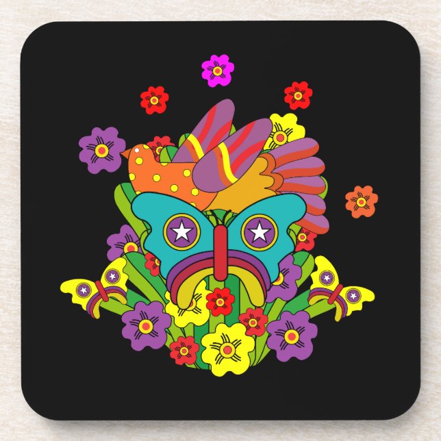 Crystal Tipps and Alistair Beverage Coaster (Front)