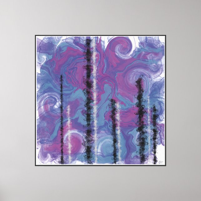 Crystal Towers over AJO Abstract  Canvas Print (Front)