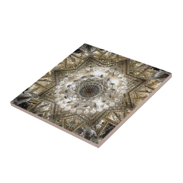 'Crystal' Trivet/Tile Ceramic Tile (Side)