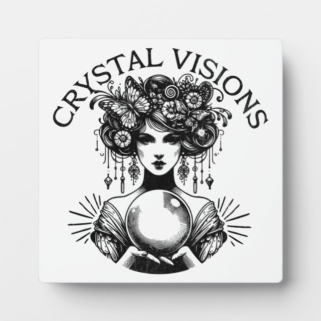 Crystal Visions Mystical Woman Tabletop Plaque | B (Front)