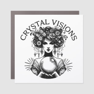 Crystal Visions Mystical Woman Vintage T-Shirt B Car Magnet