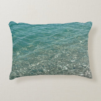 Crystal Water Beach Vibe Accent Pillow