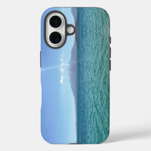 Crystal Water View Blue Sky Beach Vibe Peaceful iPhone 16 Case