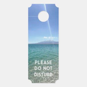 Crystal Water View Blue Sky Beach Vibe Peaceful Door Hanger