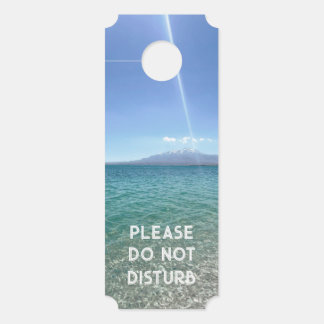Crystal Water View Blue Sky Beach Vibe Peaceful Door Hanger
