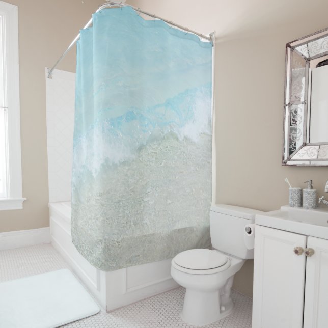 Crystal Wave Magic 1 Shower Curtain (In Situ)