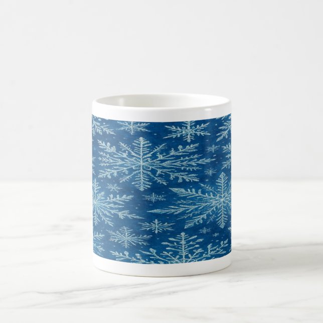  “Crystal Whispers: A Flurry of Winter Magic” Coffee Mug (Center)