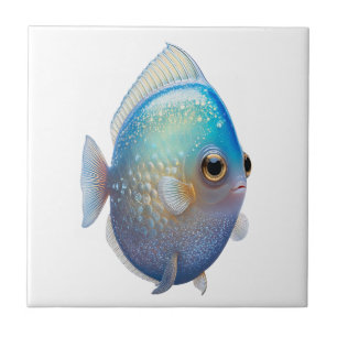 Crystal White Fish Ceramic Tile
