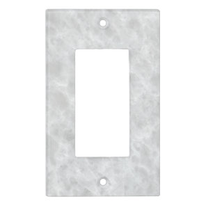 Crystal White Stone Pattern Background - Elegant Light Switch Cover