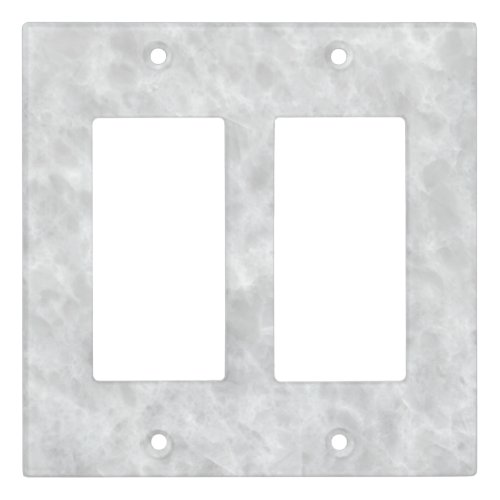 Crystal White Stone Pattern Background _ Elegant Light Switch Cover