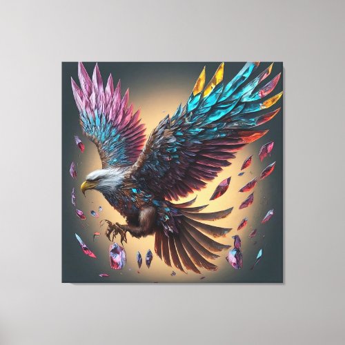 Crystal Wings Apparel Embody Strength and Indepen Canvas Print