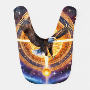 Crystal Wings: Symbolic Soar T-Shirt Collection Baby Bib