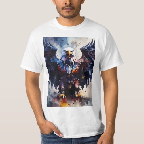 Crystal Wings Unleashed Majestic Eagle T_Shirt 