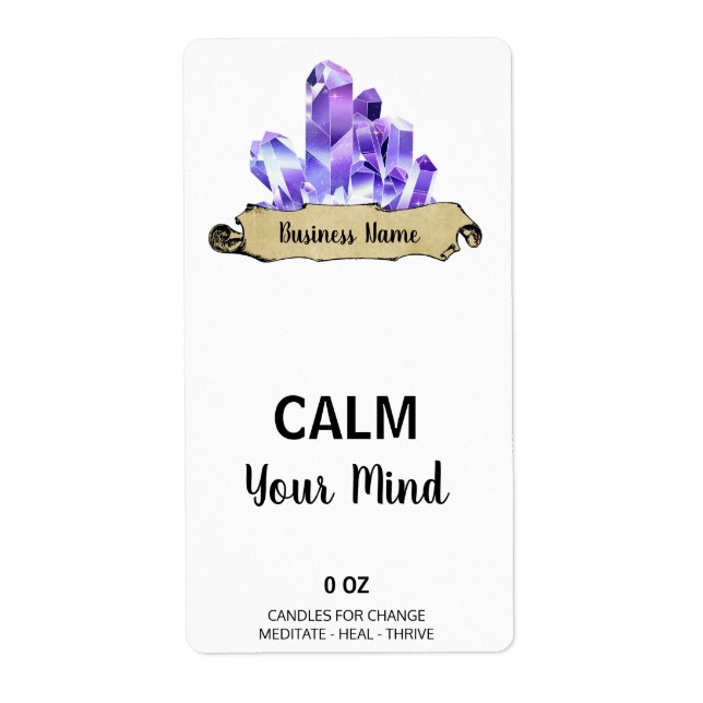 Crystal Witch White Box Labels (Front)