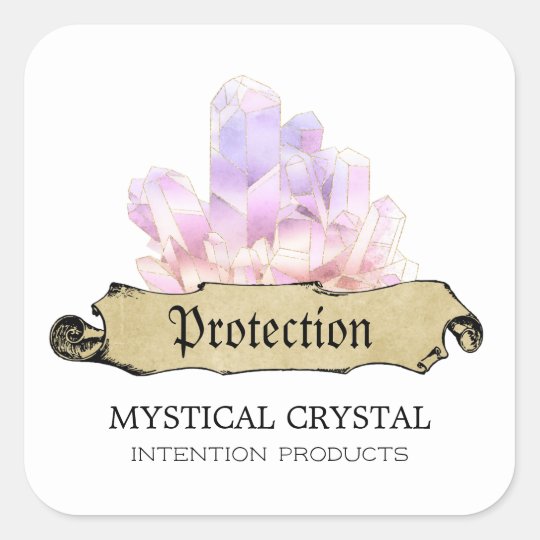 Crystal Witch White Spell Labels | Zazzle.com