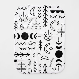 Crystal Witchy Spellbound Moonchild Baby Burp Cloth