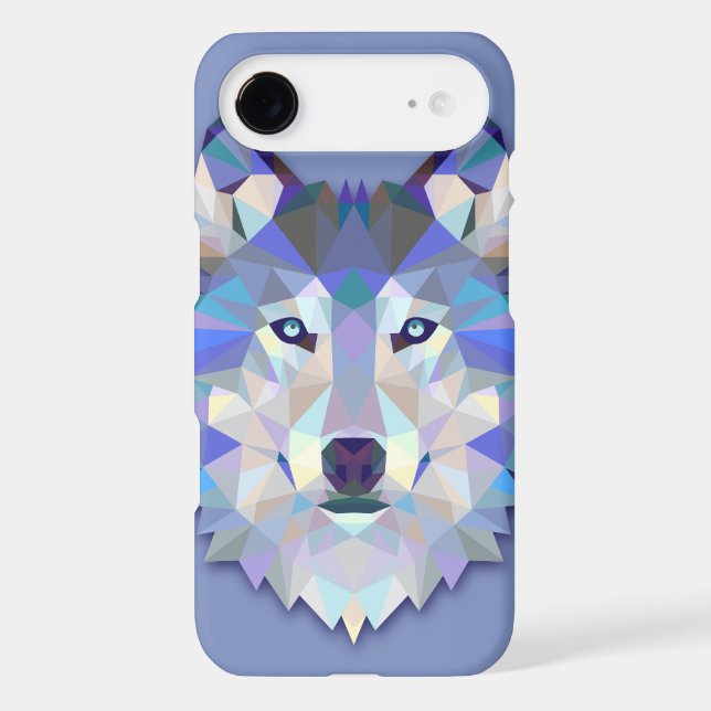 CRYSTAL WOLF Geometric Wolf Head Case-Mate iPhone Case (Back)