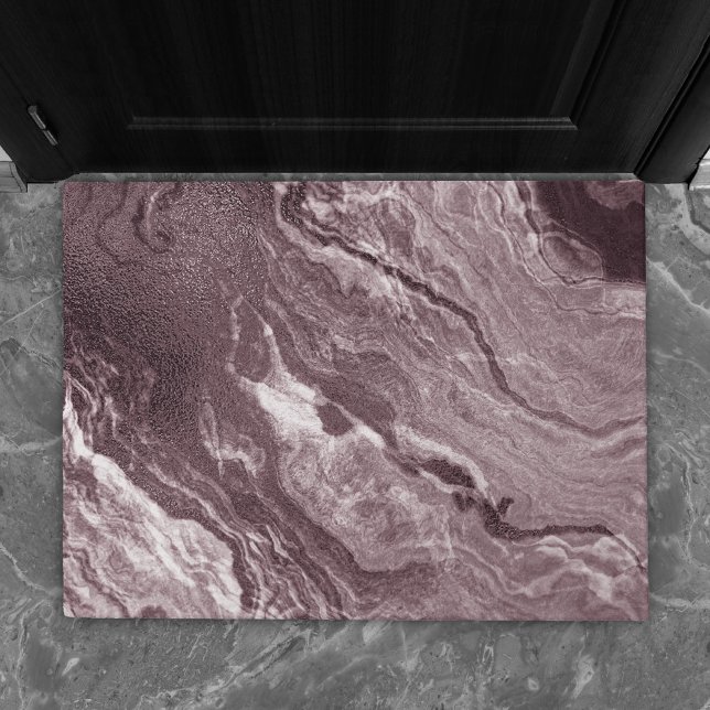 Crystalized Mauve Agate | Dusty Rose Pink Marble Doormat (Creator Uploaded)