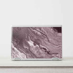 Crystalized Mauve Agate   Dusty Rose Pink Marble HP Laptop Skin